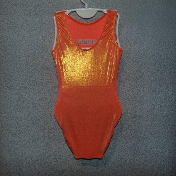 GK Shiny Orange Chalkbox Leotard M - Picture 4 of 7